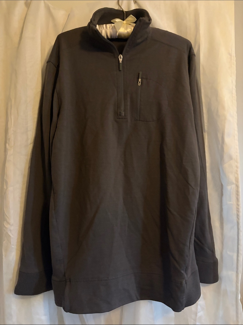 Icebreaker Men's Zip-Up Sweater - Charcoal Gray, XL